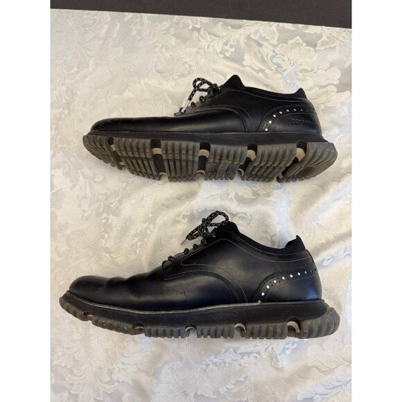 Cole Haan 12M Shoe 4.Zerogrand Plain Toe Oxford Black Reflective Waterproof - Picture 12 of 13